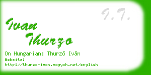 ivan thurzo business card